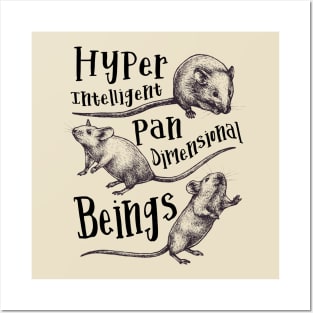 Mice The Hyper Intelligent Pan Dimensional Beings Posters and Art